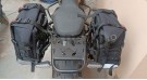 Fit For Royal Enfield New Himalayan 450 Black Canvas Pannier Bags - SPAREZO